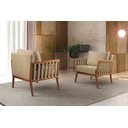 Ver imagem 4 de Poltrona Decorativa Madeira Maciça Helena