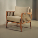 Ver imagem 1 de Poltrona Decorativa Madeira Maciça Helena