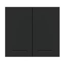 Ver imagem 7 de Armário de Cozinha Aéreo 70 cm 2 Portas Branco/Preto Agata Madesa