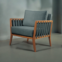 Ver imagem 1 de Poltrona Decorativa Madeira Maciça Helena