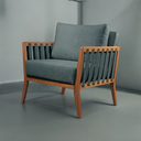 Ver mais imagens de Poltrona Decorativa Madeira Maciça Helena