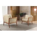 Ver imagem 4 de Poltrona Decorativa Madeira Maciça Helena