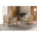 Ver imagem 4 de Poltrona Decorativa Madeira Maciça Helena