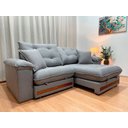 Ver imagem 3 de Sofá Retrátil Reclinável 2,50 M Linho Cinza A230 Gael