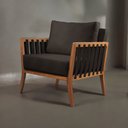 Ver imagem 1 de Poltrona Decorativa Madeira Maciça Helena