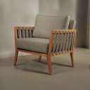 Ver imagem 1 de Poltrona Decorativa Madeira Maciça Helena