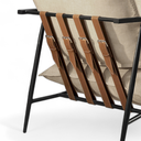 Ver imagem 4 de Poltrona Metal Industrial Agatha Luxo Bege Claro