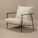 Ver imagem 5 de Poltrona Metal Industrial Agatha Luxo Bege Claro