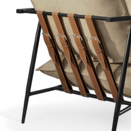 Poltrona Metal Industrial Agatha Luxo - 4