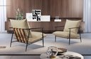 Ver imagem 7 de Poltrona Metal Industrial Agatha Luxo Bege
