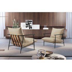 Poltrona Metal Industrial Agatha Luxo - 7