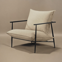 Ver imagem 5 de Poltrona Metal Industrial Agatha Luxo Bege