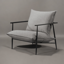 Ver imagem 5 de Poltrona Metal Industrial Agatha Luxo Cinza