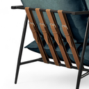 Ver imagem 4 de Poltrona Metal Industrial Agatha Luxo Azul