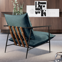 Ver imagem 6 de Poltrona Metal Industrial Agatha Luxo Azul