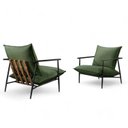 Ver imagem 2 de Poltrona Metal Industrial Agatha Luxo Verde