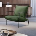 Ver imagem 1 de Poltrona Metal Industrial Agatha Luxo Verde