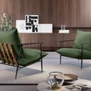 Ver imagem 7 de Poltrona Metal Industrial Agatha Luxo Verde