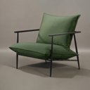 Ver imagem 5 de Poltrona Metal Industrial Agatha Luxo Verde