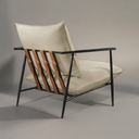 Ver mais imagens de Poltrona Metal Industrial Agatha Luxo Branco Off White