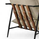 Ver imagem 4 de Poltrona Metal Industrial Agatha Luxo Branco Off White