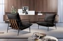 Ver imagem 7 de Poltrona Metal Industrial Agatha Luxo Preto