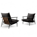 Ver imagem 2 de Poltrona Metal Industrial Agatha Luxo Preto