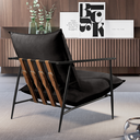 Ver imagem 6 de Poltrona Metal Industrial Agatha Luxo Preto