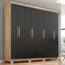 Ver imagem 1 de Guarda-Roupa Casal Lisboa 8 Portas 4 Gavetas com Pés