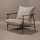 Ver imagem 5 de Poltrona Metal Industrial Agatha Luxo Marrom Cappuccino