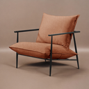Ver imagem 5 de Poltrona Metal Industrial Agatha Luxo Laranja Terracota