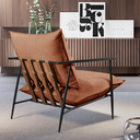 Ver imagem 6 de Poltrona Metal Industrial Agatha Luxo Laranja Terracota