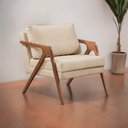 Ver imagem 1 de Poltrona Madeira Maciça Mona Luxo