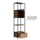 Ver imagem 4 de Estante Industrial York com 1 Porta - Vermont/Preto