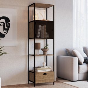 Estante Industrial York com 1 Porta - Vermont/Preto