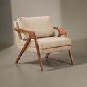 Ver imagem 7 de Poltrona Madeira Maciça Mona Luxo