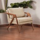 Ver imagem 5 de Poltrona Madeira Maciça Mona Luxo