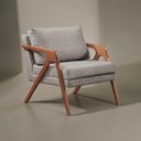 Ver imagem 7 de Poltrona Madeira Maciça Mona Luxo