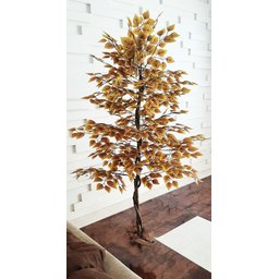 Planta Artificial Árvore Ficus Outono 1,60metros de Altura - 5