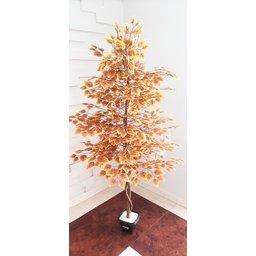 Planta Artificial Árvore Ficus Outono 1,60metros de Altura - 4