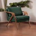 Ver imagem 5 de Poltrona Madeira Maciça Mona Luxo