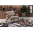 Ver imagem 6 de Poltrona Madeira Maciça Mona Luxo Marrom Cappuccino