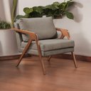 Ver imagem 5 de Poltrona Madeira Maciça Mona Luxo