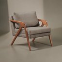 Ver imagem 7 de Poltrona Madeira Maciça Mona Luxo