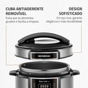 Ver imagem 7 de Panela de Pressão Elétrica Mondial Digital Master Cooker 5l 14 Funções 900w Preto/inox 220v - Pe