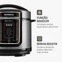 Ver imagem 6 de Panela de Pressão Elétrica Mondial Digital Master Cooker 5l 14 Funções 900w Preto/inox 220v - Pe
