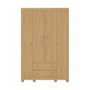 Ver imagem 2 de Guarda-roupa Infantil 122cm 4 Portas e 2 Gavetas Allegra Multimóveis Mp4443 Madeirado Madeirado