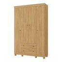 Ver imagem 4 de Guarda-roupa Infantil 122cm 4 Portas e 2 Gavetas Allegra Multimóveis Mp4443 Madeirado Madeirado