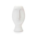 Ver imagem 1 de Vaso Decorativo Rosto em Cerâmica Branco 23,5x11cm - D’Rossi