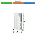 Ver imagem 2 de Aquecedor Eletrico a Oleo Confort Heat 1500w Eaq01o 220v - Eos